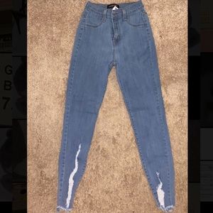 Fashion Nova Stretch High Rise Jeans Size 5